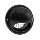 Nedco RVS zwart Buitenrooster bol model Ø 150 mm - grof gaas - 626.012.01