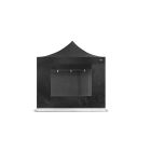 Grizzly GO-WORK Doorwerktent zijwand met raam - 3 meter - zwart - GOWZ3RZ