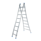 Solide CB08 Reformladder / ladder - 2-delig - 2x8 sporten - open voet - ongecoat