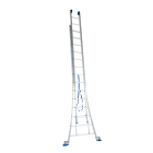 Solide CB14 Bouwladder - 2-delig - 2x14 sporten - open voet - ongecoat