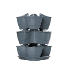 Prosperplast DKN300W-426U Coubi Herbal bloempot / kruidenpot toren met ophangketting  - 9 liter - antraciet