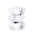 Prosperplast DKN3003-S449 Coubi Herbal bloempot / kruidenpot toren - 9 liter - wit