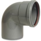 Riool PVC-U bocht 87° - Ø110 t/m Ø200 mm - SN4, KOMO/BENOR - 1x manchet