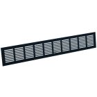 Nedco Plintrooster - 500x80 mm - aluminium zwart - 642.011.01