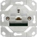 Gira 245100 Basiselement RJ45 UTP netwerkaansluitdoos CAT.6A 1-voudig - snijklemtechniek