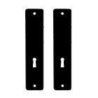 Dulimex Kortschild tbv kastslot BB - type 180/41 RH - geperst aluminium zwart - KS ZKSL 56 BE