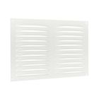 Nedco Schoepenrooster 320x220 mm - aluminium wit - 629.018.00