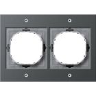 Gira 021267 TX44 Afdekraam 2-voudig - antraciet