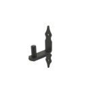 GB Verhoogde plaatduim rustica 150x30x5 pen Ø16x35 mm - staal zwart epoxy - 17349372