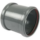 Redi riool PVC-U Sok met stootrand - Ø110 t/m Ø315 mm - SN4, KOMO/BENOR - 2x manchet