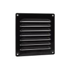 Nedco Schoepenrooster - 160x160 mm - aluminium zwart - 629.003.01