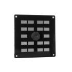 Nedco Schuifrooster - 160x160 mm - aluminium zwart - 635.002.01