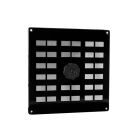 Nedco Schuifrooster - 200x200 mm - aluminium zwart - 635.003.01