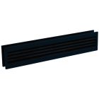 Nedco Deurventilatierooster - 455x90 mm - kunststof zwart - 641.002.01
