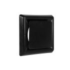 Nedco Afzuigventiel vierkant - Ø100 mm - kunststof zwart - 645.012.01