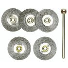 Proxxon Schijfborstel edelstaal met houder - Ø22 mm - 5 stuks - 28 956