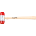 Athlet 925 Kunststof hamer met houten steel - Gr. 3, Ø32 mm - rood