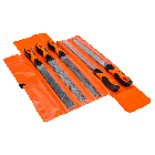 Bahco 1-477-10-2-2 ERGO™ Vijlenset met hecht - halfzoet - 5-delig - 250 mm