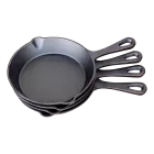  Keij Skillet gietijzeren pan - Ø16 cm - 4 stuks