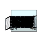 Cover Hekwerkkleed 1300 standaard - 176x341 cm - 150 gr/m² HDPE - zwart