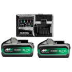 Hikoki UC18YSL3WJZ BoosterPack MultiVolt - 2 x 8.0 Ah 18V / 4.0 Ah 36V +  snellader UC18YSL3