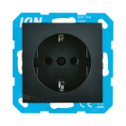 ION Wandcontactdoos RA V1/J1 - Mat zwart - 10.100.020