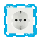 ION Wandcontactdoos RA met aanraakbeveiliging V1/J1 - mat Alpin Wit - 10.300.215