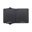 ION Opbouw wandcontactdoos 2-voudig IP55 - horizontaal - zwart - 55.200.080
