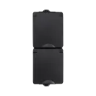 ION Opbouw wandcontactdoos 2-voudig IP55 - verticaal - zwart - 55.200.170
