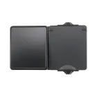 ION Opbouw combinatie wandcontactdoos en wisselschakelaar IP55 - horizontaal - zwart - 55.200.090
