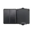 ION Opbouw combinatie wandcontactdoos en serieschakelaar IP55 - horizontaal - zwart - 55.200.110