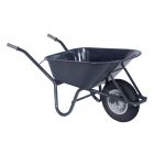 Hummer HS85 Bouwkruiwagen - 85 liter - staal antraciet