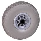 Hummer CW124 Wiel voor steekwagen - 300x4 - volrubber - PVC naaldlagers 20 mm