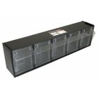 Stockbox wandsysteem met 5 kantelbare bakjes - 61562