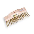 Solide Staaldraadbezem - 25 cm - staaldraad vermessingd - 1308200