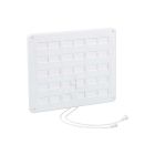 Nedco Afsluitbaar ventilatierooster 250x200 mm - kunststof wit - 636.004.00
