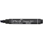 Pica Permanent marker 521/46 2-6 mm beitel zwart