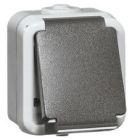 Peha H6620WAB Wandcontactdoos 1-voudig - waterdicht - grijs