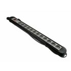 VB Pro Tafelcontactdoos met schakelaar - 12-voudig - 3 meter 3x1,5 mm² - zwart