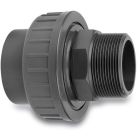 VDL PVC 3-delige koppeling druk - lijm x buitendraad - 16 bar