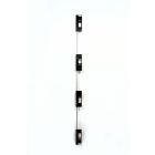Riens Scharniermal 76x76 op strip - 4-delig - hout / aluminium - 76.N.4d.10/11.L212