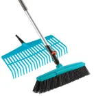 Gardena 3081-20 Combisystem straatbezem en gazonhark met steel
