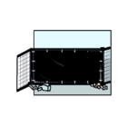 Cover Hekwerkkleed 1300 standaard - 176x341 cm - 150 gr/m² HDPE - olijfgroen