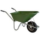 Hummer H1P100GG Klus- en tuinkruiwagen - 100 Liter - verzinkt frame, groene bak