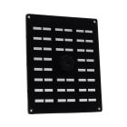 Nedco Schuifrooster - 250x200 mm - aluminium zwart - 635.004.01