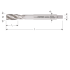 Rotec HSS-E OPTI machinetap metrisch blind M12x1,75 - 321.1200C