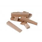 Mac Lean Spietjes / wiggen - 100x20x15 mm - hout - 32 stuks - 0700001
