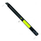 Metrica Black Afbreekmes met metalen body met clip - 9 mm - SK2 - 09066