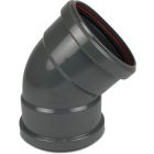 Redi riool PVC-U bocht 45° - Ø110 t/m Ø315 mm - SN4, KOMO/BENOR - 2x manchet
