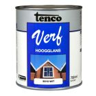 TencoVerf Dekkend hoogglans - wit RAL 9010 - 750 ml - 11270002